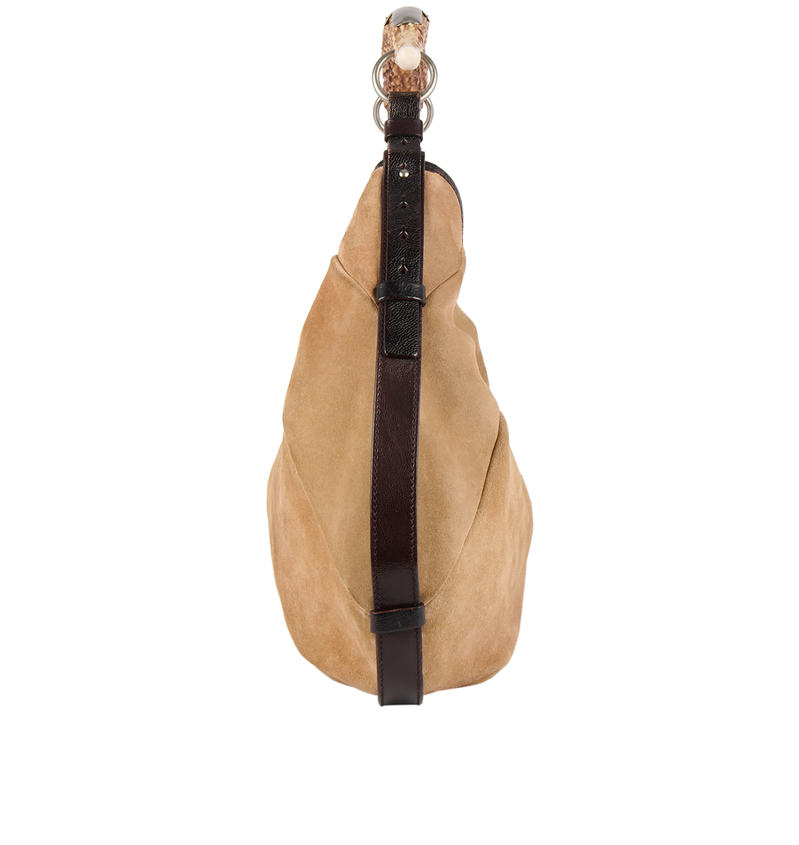 Mombasa, &pound;250, Handbags, Brown, Leather/Suede, Side view